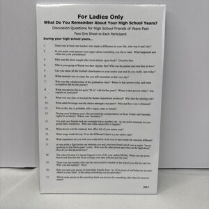 Party Supplies Games Questions For High School Friends Of Years Past 50 Forms